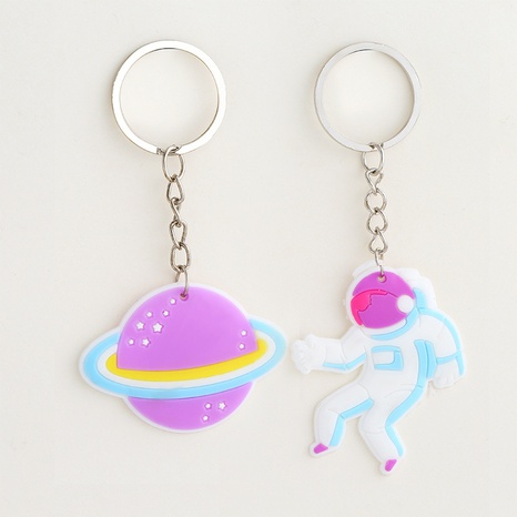 Soft Rubber PVC Planet Alien Pendant Keychain Ornament Accessories's discount tags