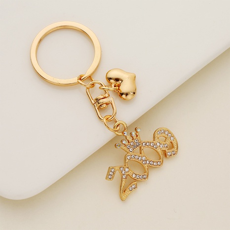Fashion Handbag Pendant  Backpack Crown Inlay Diamond Keychain's discount tags