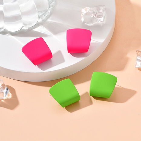 Neue mode Unregelmäßigen einfarbig Geometrische form Ohrringe's discount tags