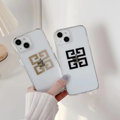 Mode Einfache Galvani Transparent Silikon Telefon Fall für Iphone13