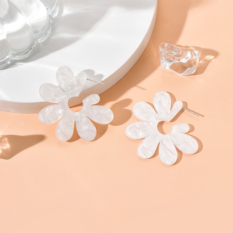 Acrylic Color Matching Simple Flower shape Earrings's discount tags