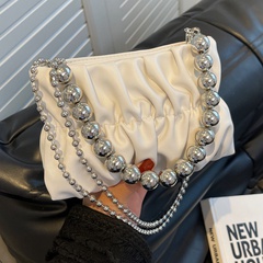 2022 neue Sommer Mode Perle Kette Plissee Wolke Crossbody-tasche