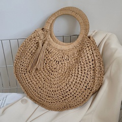 2022 New Fashion Summer Portable Women 'S Large Capacity Casual Weaving Straw Bag