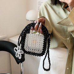 Nueva moda de acrílico con cuentas perla cadena bandolera pequeña bolsa