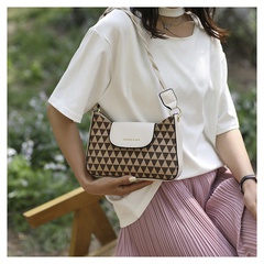 fashion Houndstooth printed Simple One-Shoulder Underarm Handbag