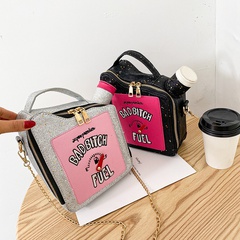 Neue Mode Handtaschen Pailletten Bestickt Brief Kette Öler Tasche