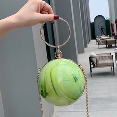 2022 Fashionable Handbag Ball Acrylic Mini Shoulder Crossbody Chain Women's Bag