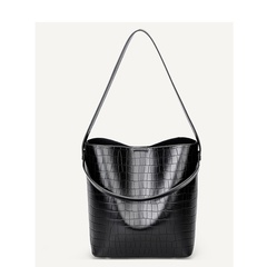Bucket Women's Large Capacity New Fashion Crocodile Pattern Single Shoulder Bucket Bag