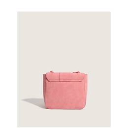 Mode Neue Feste Farbe Rosa Textur Crossbody Schulter Tasche Matt Kleine Quadratische Taschepicture9