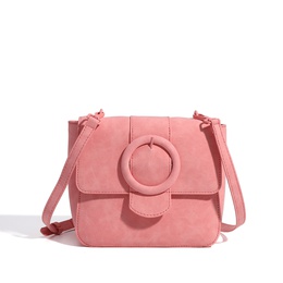 Mode Neue Feste Farbe Rosa Textur Crossbody Schulter Tasche Matt Kleine Quadratische Taschepicture8