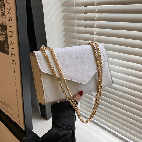 Retro Fashion Solid Color Embroidery Thread Textured Small Square Bag's discount tags
