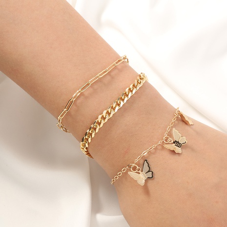 Fashion Butterfly Alloy Plating Bracelets's discount tags