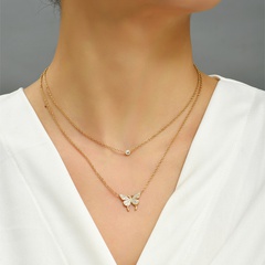 Fashion Butterfly Alloy Plating Necklace