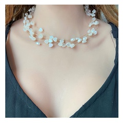 Fashion Simple Geometric Multilayer Collarbone Women's Heart Pendant Necklace