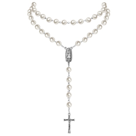 Mode Simple Géométrique Perles esus Croix Perles Pendentif Religieux Collier's discount tags