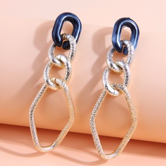 Fashion Metal Simple Geometric Shaped Chain Alloy Earrings