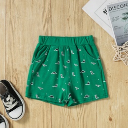 Boys Summer New Dinosaur Letter Print ShortSleeve Cotton Casual TwoPiece Suitpicture5
