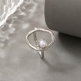 Neue Vintage Stil Perle hohl kreis legierung Offenen Ringpicture9