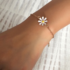 Fashion Oil-Free Chrysanthemum Alloy Daisy Flower Bracelet