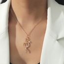 Fashion Alloy  Animal Pendant Simulated Snakes Shaped Necklacepicture8