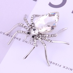 Fashion Ornament Rhinestone  Crystal Spider Shaped Alloy Brooch