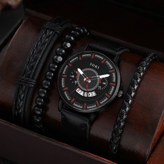 Reloj y pulsera deportivos para estudiantes con cinturón clásico para hombre, venta al por mayor