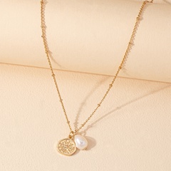 Französische Perlenkette, weibliches Design, kaltes Wind-Tag-Halskette, personal isierte All-Match-Halskette, Schlüsselbein kette