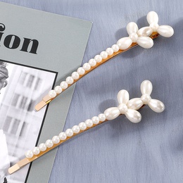 WomenS Retro Sweet Geometric Flower Imitation Pearl Alloy Hair Accessories Inlaid Pearls Artificial Pearls Hair Clip 1 Setpicture6
