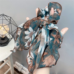 Mode Retro Floral Lange Streamer Multi-Schicht Großen Bogen Haar Krawatte