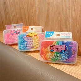 2022 New Boxed Cute Candy Color Band Hair Tie Disposable Rubber Band Headdresspicture10