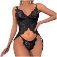 Sexy einfarbig hohl sehenDurch blume muster sexy Dessous anzugpicture11