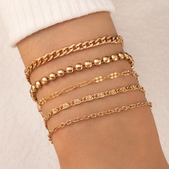 Fashion Alloy Geometric Pattern Bracelet Daily Copper Bracelets