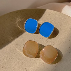 Simple Geometric Drop Oil stud Earrings