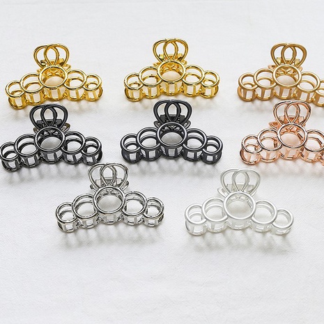 European and American Popular Barrettes Small Circle Creative Ins Simple Style Metal Barrettes Geometric Metal Grip's discount tags