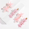 WomenS Fashion Sweet Starfish Flowers Resin Metal Hair Accessories Artificial Pearl Hair Clip 1 Setpicture10