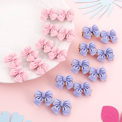 Women'S Cute Sweet Bow Knot Alloy Inlaid Resin Resin Hair Clip 10 Pieces