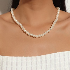 new Fashion Popularsolid color Pearl beaded Necklace