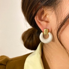 2022 neue Mode Metallic Geometrische Weiblichen Legierung Ohrringe