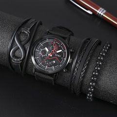 Reloj de cuarzo de aleación de correa de Nylon tejido de estilo Casual de moda