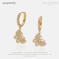 fashion goldplated zircon butterfly earrings wholesalepicture16