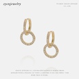 Fashion Simple Circle Goldplated Zircon Earringspicture17