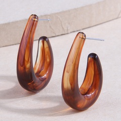 Fashion Concise Resin Water Drop Accessories Personalized and Temperamental Stud Earrings