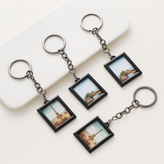 Creative fashion Alloy Mini Photo Frame Pendant Keychain