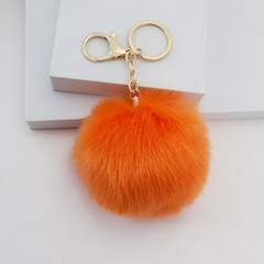 Creative Imitation Rabbit Fox Fur Ball Pendant DIY Keychain 