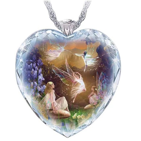 New Fairy Tale Ballet Pendant Cartoon Anime Ornament Necklace's discount tags