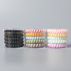 5-Piece Boxed Gradient Frosted Line Elastic Hair Ring Hair Accessories