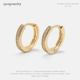 simple fashion goldplated zircon ear hoop wholesalepicture15