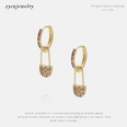 Korean style simple creative color pin earringspicture15