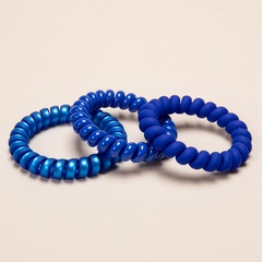 Fashion Phone Line Klein Blue Color Hair Rope Frosted Matte Hair Accessories