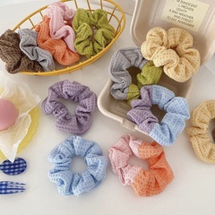 Cream Waffle Princess Series Hair Ring Wool Knitted Candy Color Hair Rope
